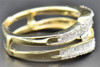 Diamond Enhancer Wrap Solitaire Engagement Ring Baguette 14K Yellow Gold 0.46 Ct