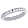 14K White Gold Channel Set Diamond Wedding Band Ladies Anniversary Ring 0.50 CT.