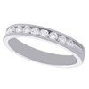 14K White Gold Channel Set Diamond Wedding Band Ladies Anniversary Ring 0.50 CT.