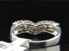 Sterling Silver Brown Champagne Diamond Engagement Ring Wedding Band 1/2 CT.