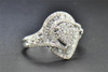 Diamond Engagement Ring 14K White Gold Halo Pear Shape Design 1.11 Ct