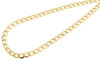 10K Yellow Gold 5.40mm Plain Hollow Cuban Curb Chain Link Necklace 16-30 Inch