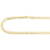 10K Yellow Gold 5.40mm Plain Hollow Cuban Curb Chain Link Necklace 16-30 Inch