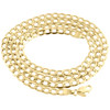 10K Yellow Gold 5.40mm Plain Hollow Cuban Curb Chain Link Necklace 16-30 Inch