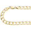 10K Yellow Gold Solid Matte Diamond Cut Fancy Cuban Link Chain 8mm Necklace 26"