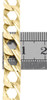 10K Yellow Gold Solid Matte Diamond Cut Fancy Cuban Link Chain 8mm Necklace 26"