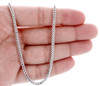 10k Real White Gold 4.0 MM Franco Box Cuban Chain Necklace 24 Inch