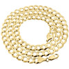 Mens Solid 10K Yellow Gold Cuban Curb Link Chain Necklace 8.5 MM 20-30 Inches