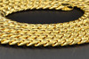 10K Yellow Gold Miami Cuban Semi Hollow 7mm Wide Chain 36" Necklace