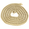 10K Yellow Gold Super Solid 6 MM Mens Miami Cuban Chain Link Necklace 40 Inch
