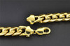 10K Yellow Gold Miami Cuban Semi Hollow 12.50mm Wide Chain 34" Necklace