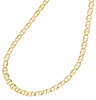 Real 10K Yellow Gold Solid Flat Mariner Chain 4mm Necklace Plain 16-30 Inches