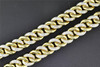 10K Solid Heavy Yellow Gold Miami Cuban Chain Necklace with 8.95 CT Diamond