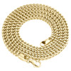 Real 10K Yellow Gold 3D Hollow Franco Box Link Chain 4.50mm Necklace 26-40 Inch