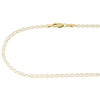 Real 10K Yellow Gold Diamond Cut Solid Mariner Chain 3mm Necklace 16-26 Inches