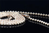 Mens 2mm 10K Rose Gold Beaded Moon Cut Ball Chain Diamond Cut Design 28 Inch