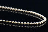 Mens 2mm 10K Rose Gold Beaded Moon Cut Ball Chain Diamond Cut Design 28 Inch