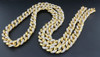 Real Diamond Miami Cuban Chain Mens Sterling Silver 11mm Necklace Link 8 CT.