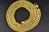 10K Yellow Gold Miami Cuban Semi Hollow 9mm Wide Chain 36" Necklace