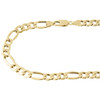 Mens Real 10K Yellow Gold Figaro Chain 8mm Necklace High Polished 20-30 Inch