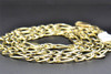 Figaro Diamond Cut 14K Yellow Gold 5MM Link Chain 22 Inch Necklace 17 Grams