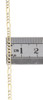 Real 10K Yellow Gold Diamond Cut Figaro Style Chain 2.30mm Necklace 16-24 Inches