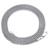 10K White Gold Solid Franco Box Chain Closed Link 1.80 Necklace 22 - 30 Inches