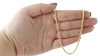 Mens Ladies 10K Yellow Gold 2.5MM Rounded Palm Wheat Chain Necklace 18-40 Inches