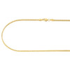 10K Real Yellow Gold  1.5MM Hollow Franco Box Link Chain Necklace 22 - 30 Inches