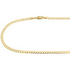 Real 10K Yellow Gold 3.0MM Solid Plain Cuban Link Style Chain Necklace 16-28"