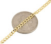 Real 10K Yellow Gold 3.0MM Solid Plain Cuban Link Style Chain Necklace 16-28"