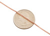10K Real Rose Gold Venetian Round Box Chain 1.35mm Unisex Necklace 18 - 30 Inch