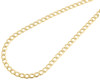 Mens Hollow 10K Yellow Gold 4.60mm Cuban Curb Link Chain Necklace 16-30 Inches