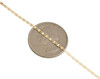 Real 10K Tri-Tone Gold Solid Valentino Link Chain 1.50mm Necklace 16 - 24 Inches