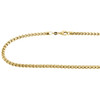 10K Real Yellow Gold Mens / Ladies 4 MM Round Box Chain Necklace 22 - 34 Inches