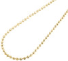 10k Yellow Gold Moon Cut Style Link New Solid Chain Necklace (3mm) 22" - 36"