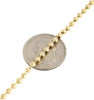 10k Yellow Gold Moon Cut Style Link New Solid Chain Necklace (3mm) 22" - 36"