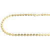 10k Yellow Gold Moon Cut Style Link New Solid Chain Necklace (4mm) 24" - 40"