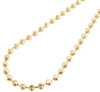 10k Yellow Gold Moon Cut Style Link New Solid Chain Necklace (5mm) 26" - 40"