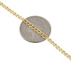 10K Yellow Gold 3MM Double Cuban Curb Italian Link Chain Necklace 16 -24 Inches