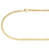 10K Yellow Gold 3MM Double Cuban Curb Italian Link Chain Necklace 16 -24 Inches