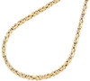 Real 10K Yellow Gold Diamond Cut Byzantine Link Chain 2.50mm Necklace 20-30 Inch