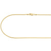 10K Yellow Gold Solid Franco Box Chain Closed Link 1.25mm Necklace 18 - 30 Inch