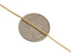 10K Yellow Gold Solid Franco Box Chain Closed Link 1.25mm Necklace 18 - 30 Inch