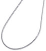 10K White Gold Solid Franco Box Chain Closed Link 1.50mm Necklace 24 - 30 Inches