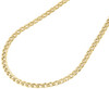 10K Yellow Gold 3.5MM Double Cuban Curb Italian Link Chain Necklace 16-26 Inches