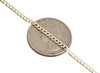 Collana a catena a maglie cubane con taglio a diamante massiccio in vero oro giallo 10k da 2,50 mm 16 "-26"