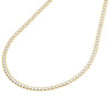 Real 10K Yellow Gold Solid Diamond Cut Cuban Link Chain 2.50mm Necklace 16"-26"