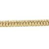 2-reihige Halskette mit echten Diamantgliedern für Herren, 925er-Sterlingsilber, 2,50 ct, 91,4 cm