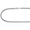 Real 10K White Gold 3D Hollow Franco Box Link Chain 3mm Necklace 22-40 Inches